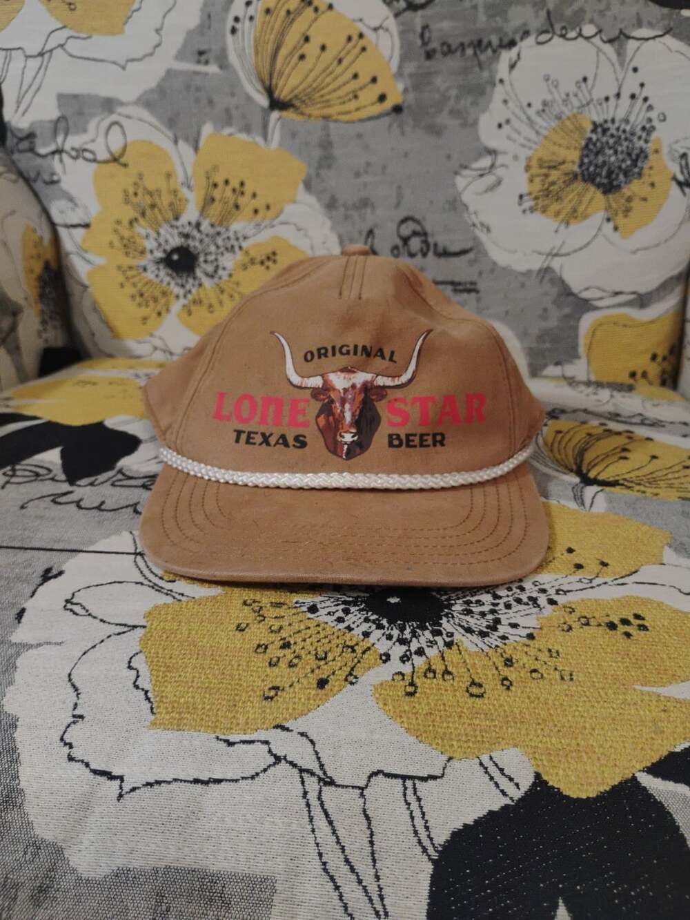 American Needle Lone Star Beer Tan Rope Snapback Hat
